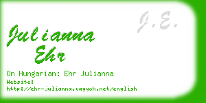 julianna ehr business card